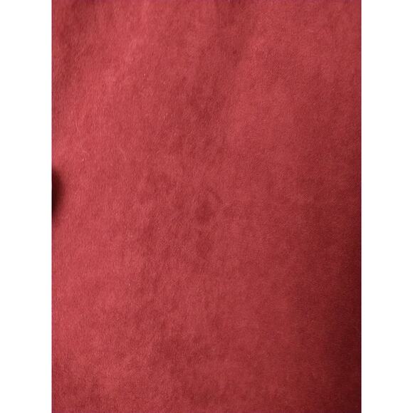 Doncaster Woman 14 Pants Red Trouser Suede Feel Flat Front Straight Leg - Picture 5 of 11